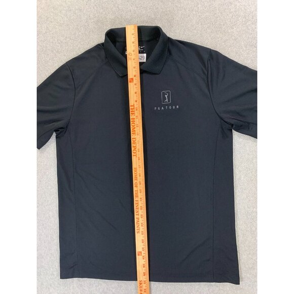 Nike PGA TOUR Dri Fit Performance S/S Golf Polo Shirt‎ (Men's Large) Black - Picture 8 of 11